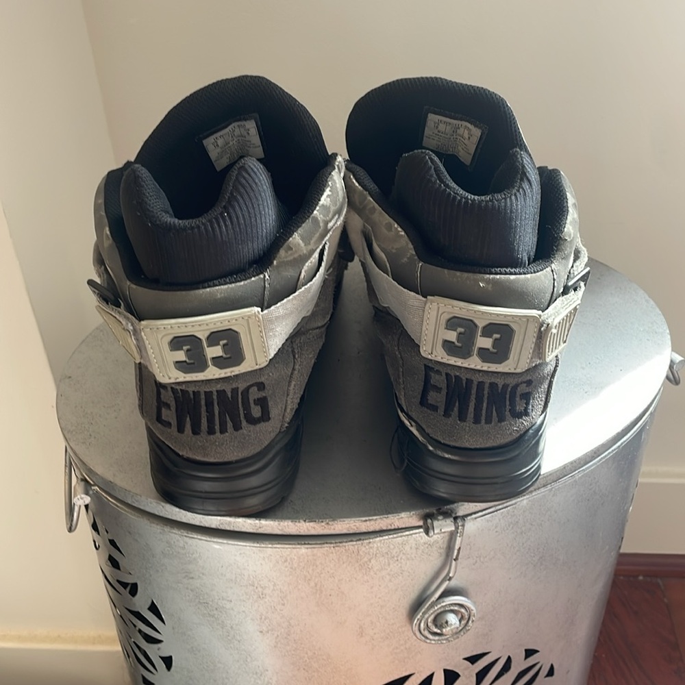 Throwback Patrick Ewing Athletics Gray High-Top S… - image 3